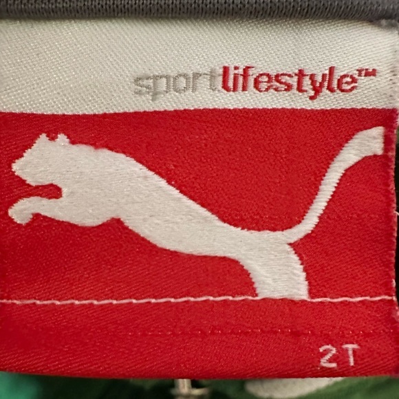 Puma toddler baby‎ green jacket athletic 2t - Picture 4 of 4